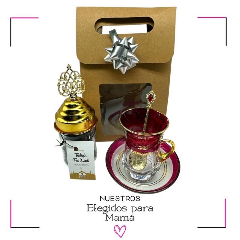JUEGO VIP + BLEND DE TÉ + CUCHARITA Rojo