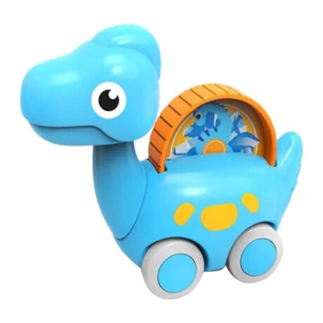 Dinocar Autito Dinosaurio Rodante Auto Plástico Bebé Huanger Celeste