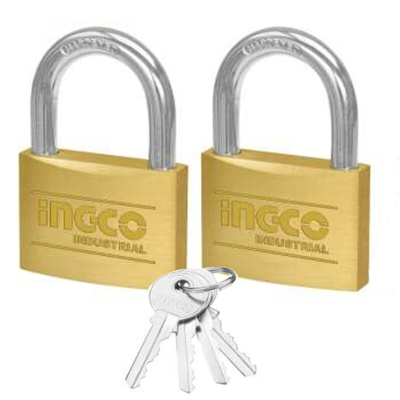 SET X 2 CANDADO BRONCE LLAVES INGUALES 20MM INGCO DBPLK2202 SET X 2 CANDADO BRONCE LLAVES INGUALES 20MM INGCO DBPLK2202
