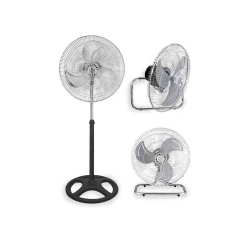 VENTILADOR INDUSTRIAL 3 EN 1 CON ASPAS EN METAL INCUER Acero