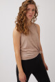 Musculosa noty Beige