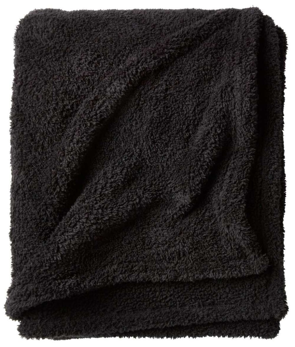 Manta Throw Hasselurt Pelo 130X170 - Negro 