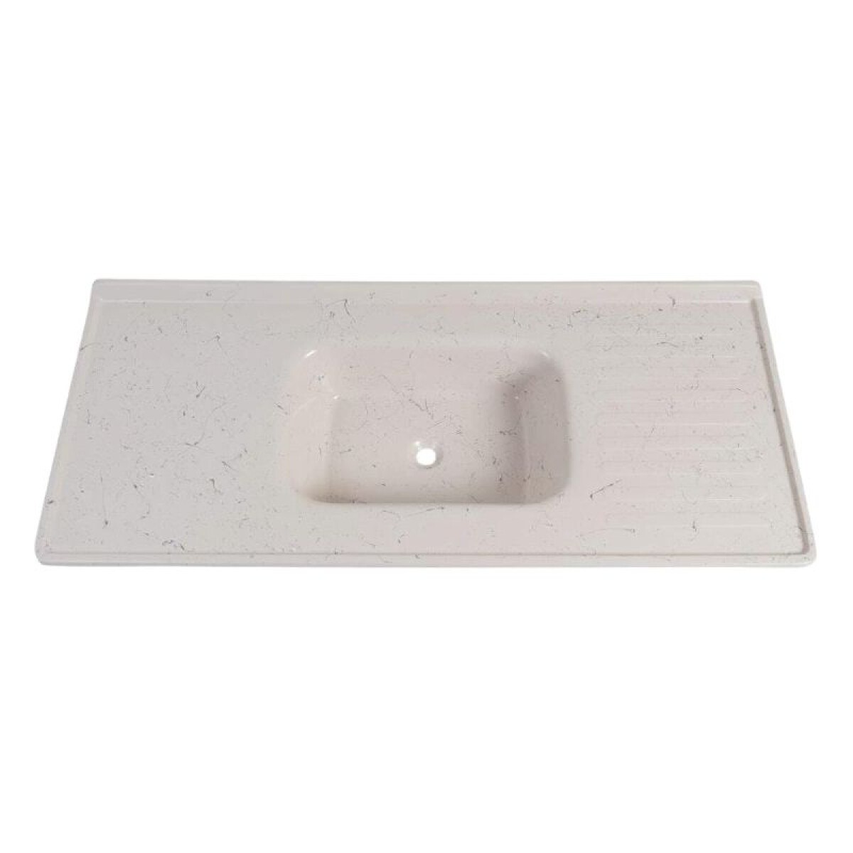 MESADA MARMOLINA 1.20 MT CON VALVULA PLASTICA - VETEADO BEIGE 