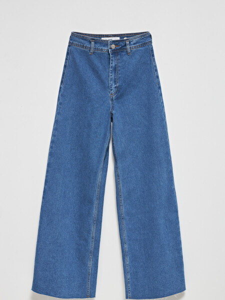 Pantalón de jean ancho Azul Medio