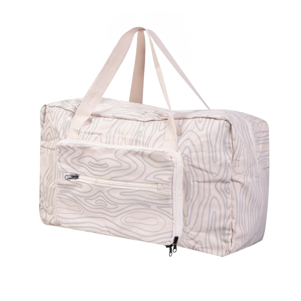 BOLSO PLEGABLE ALGODON-RECICLADO HOJAS