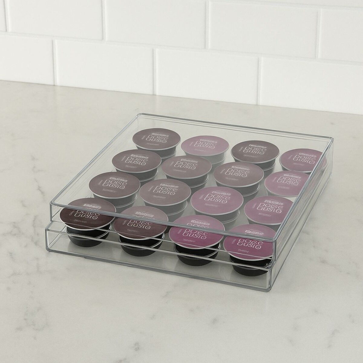 PORTA CAPSULAS DOLCE GUSTO ACRILICO 16 UNIDADES 