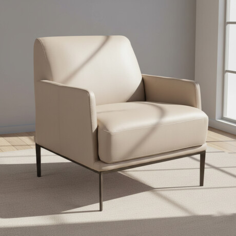 BUTACA 1 CUERPO CUERO-100-NATURAL MARRON SKY CAPUCCIN