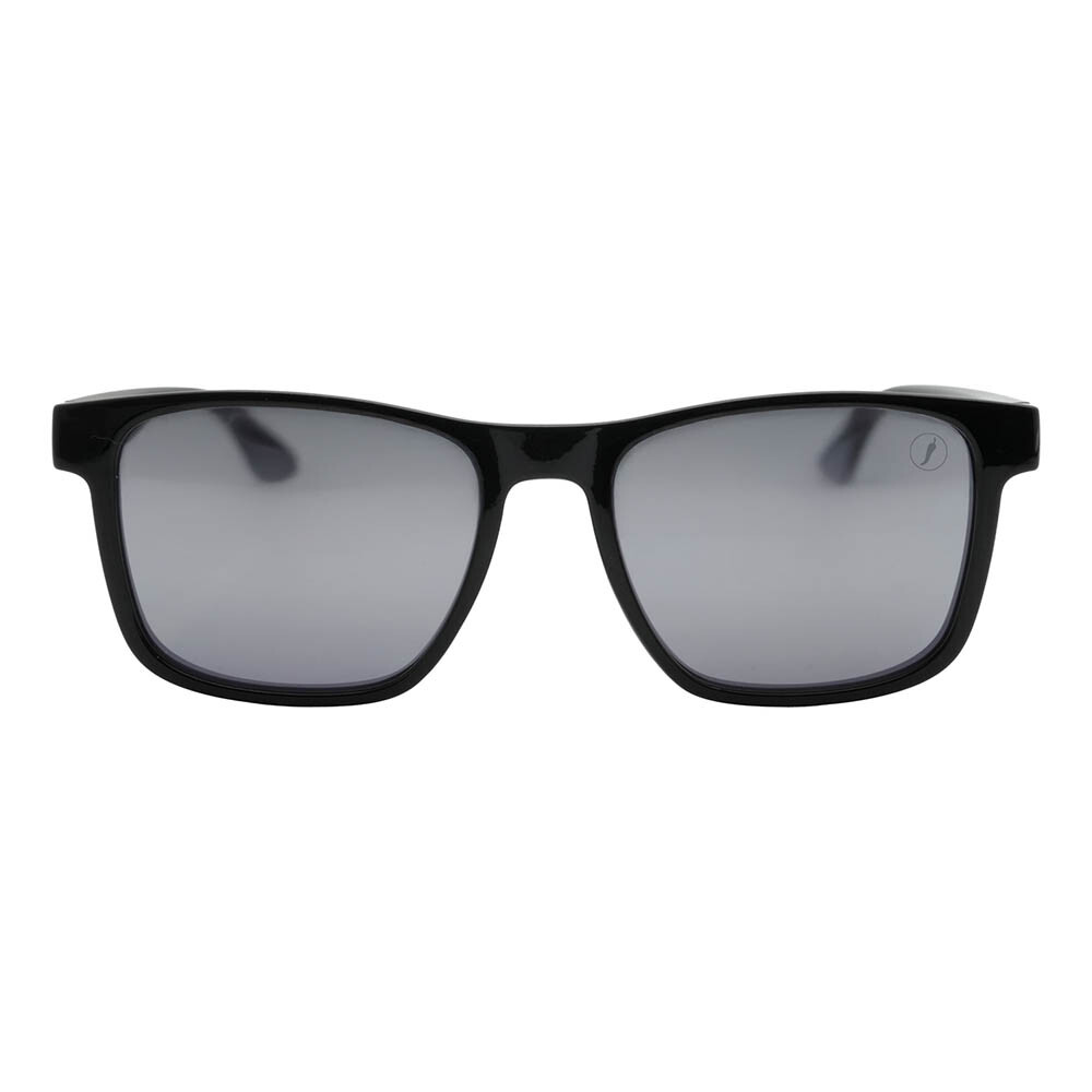 Lentes De Sol One Piece Bossa Nova De Policarbonato Negro/Negro