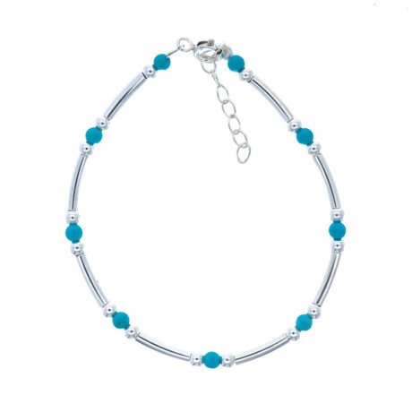 Pulsera De Plata 925 Turqueza