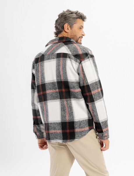 Sobrecamisa franela negro