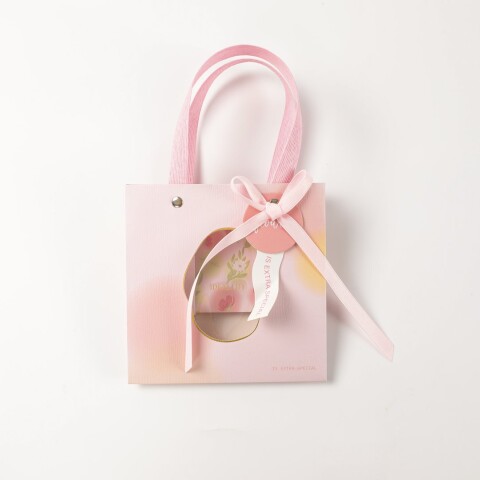 BOLSA DE REGALO CUADRADA FLORES ELEGANTES - S BOLSA DE REGALO CUADRADA FLORES ELEGANTES - S