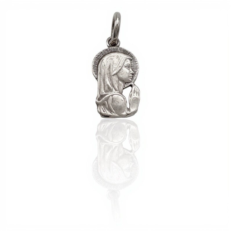 Dije Virgen Niña-Plata 925-Sin Piedra-CP3019 sinpiedra