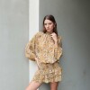 VESTIDO MAR MOSTAZA