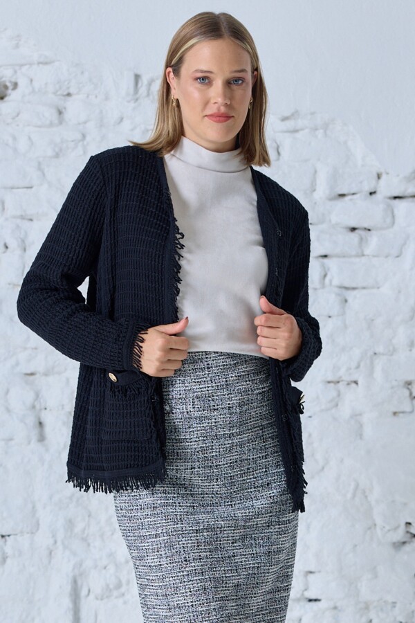 Chaqueta Tejida NEGRO