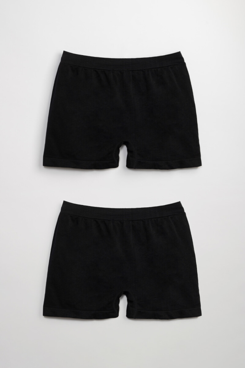 Boxer microfibra liso Negro