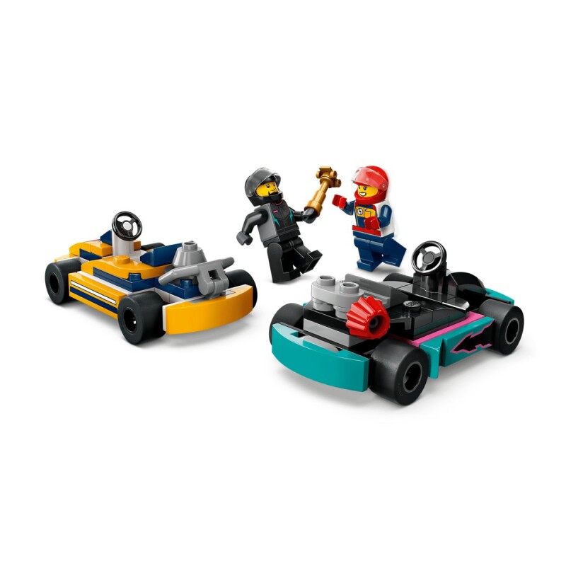 Bloques para armar Lego City Go Karts y pilotos de carreras 99 pcs 5+ Bloques Para Armar Lego City Go Karts Y Pilotos De Carreras 99 Pcs 5+