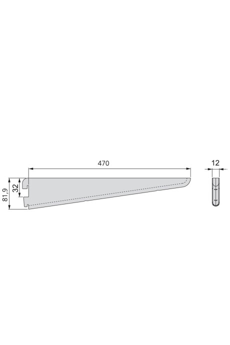 Mensula 47 Cm Para Rieles De Acero Mensula 47 Cm Para Rieles De Acero