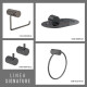 SET DE ACCESORIOS METALK LINEA SIGNATURE COLOR GRAFITO GRAFITO-GUNMETAL