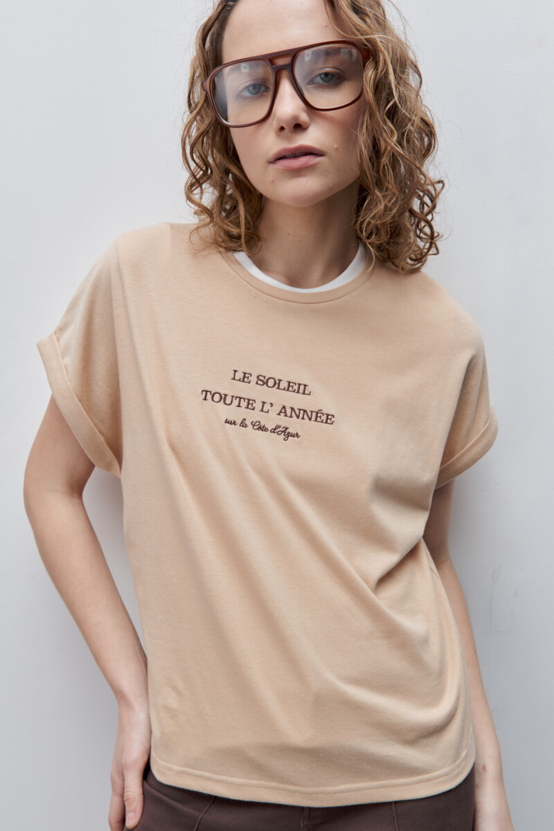 REMERA PONT Beige