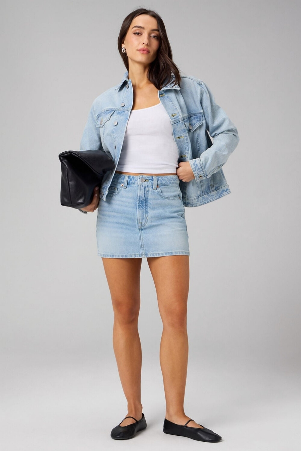 Bividi Modal Rib Cropped Bividi Mujer Classic White