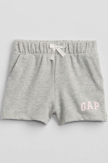 Short Deportivo Logo Gap Toddler Niña Light Heather Grey B08