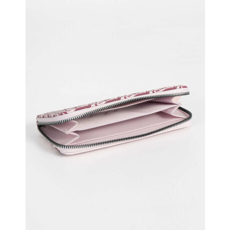 Billetera Fichero Cuerina Estampado Combinacion Tricolor