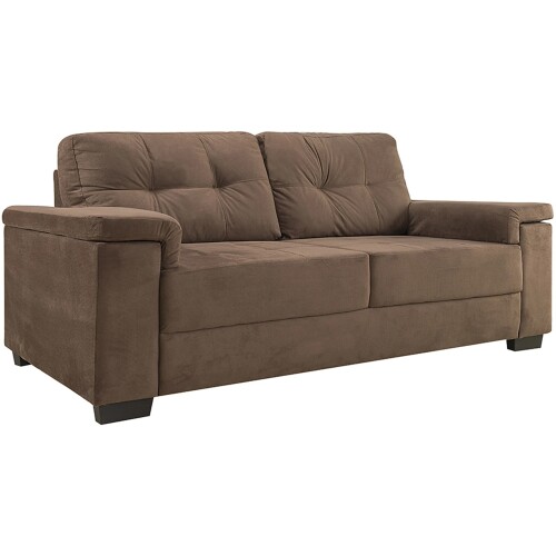 Sillon Luares - 3 Cuerpos - Tela Marron