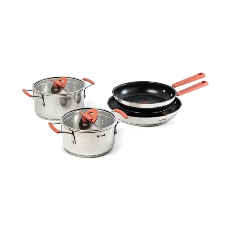 Bateria de cocina Tefal Optispace 6 piezas | Acero inoxidable. Bateria de cocina Tefal Optispace 6 piezas | Acero inoxidable.