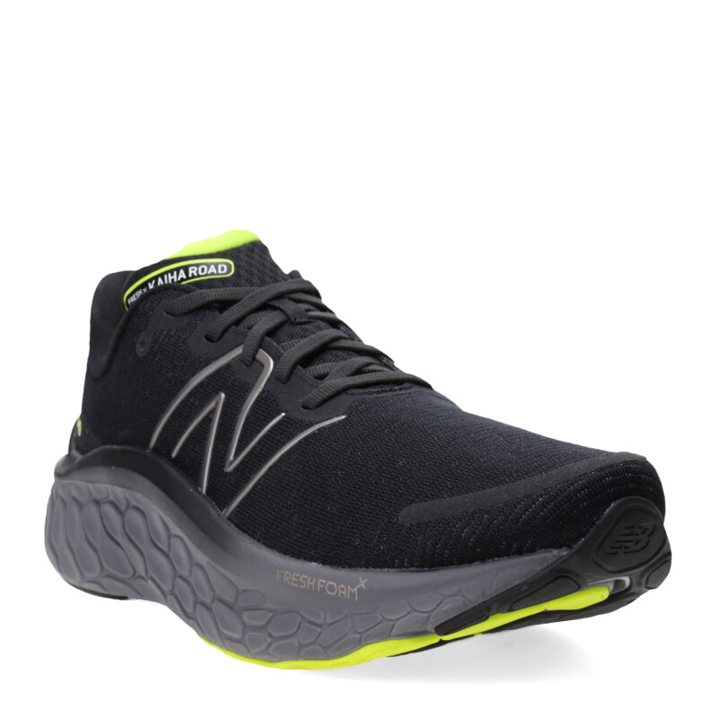 Championes de Hombre New Balance Fresh Foam X Kaiha Road Negro - Amarillo Lima