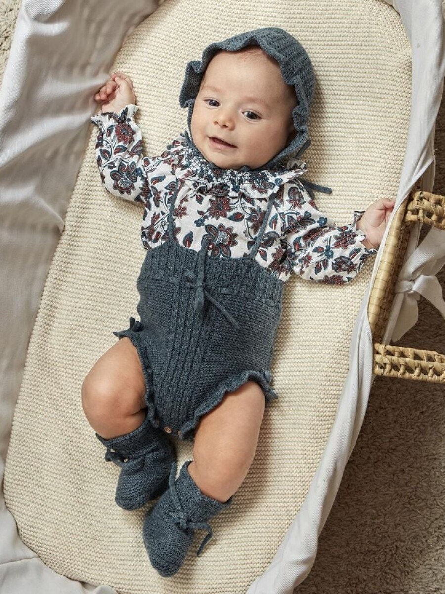 Camisa Estampada Con S Blanco Roto