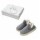 Set Invierno Calienta Cama Cuori 1 Plaza y Pantuflas Unisex Gris