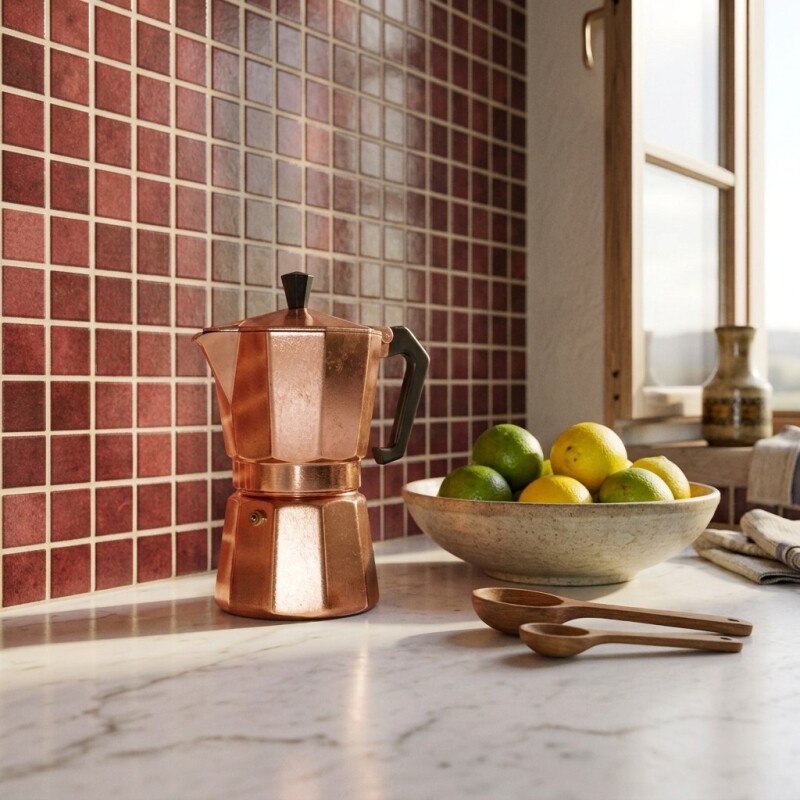 Azulejos adhesivos para cocina baño diseño mosaico Marrón