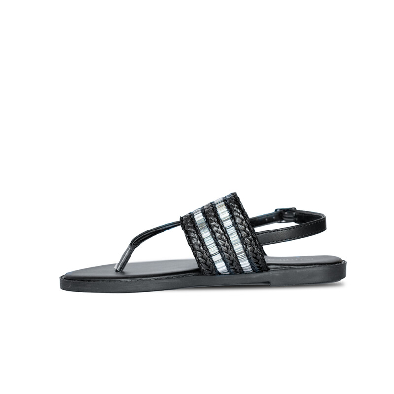 Sandalia de Dama Mikaela ALL BLACK