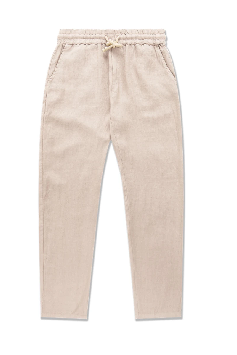 HEAVY LINEN PANTS Crema