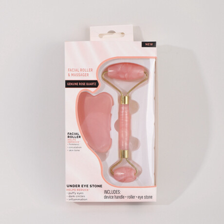 Rodillo Facial Masajeador 2 Piezas Rosa