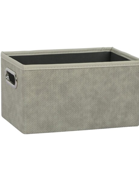 CESTO ORGANIZADOR RECT 29X19XH16CM PU GRIS CESTO ORGANIZADOR RECT 29X19XH16CM PU GRIS