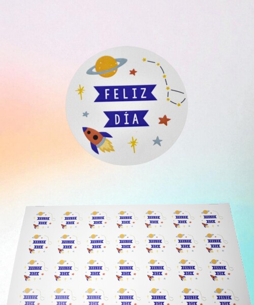 Stickers feliz dia plancha DISEÑO 11