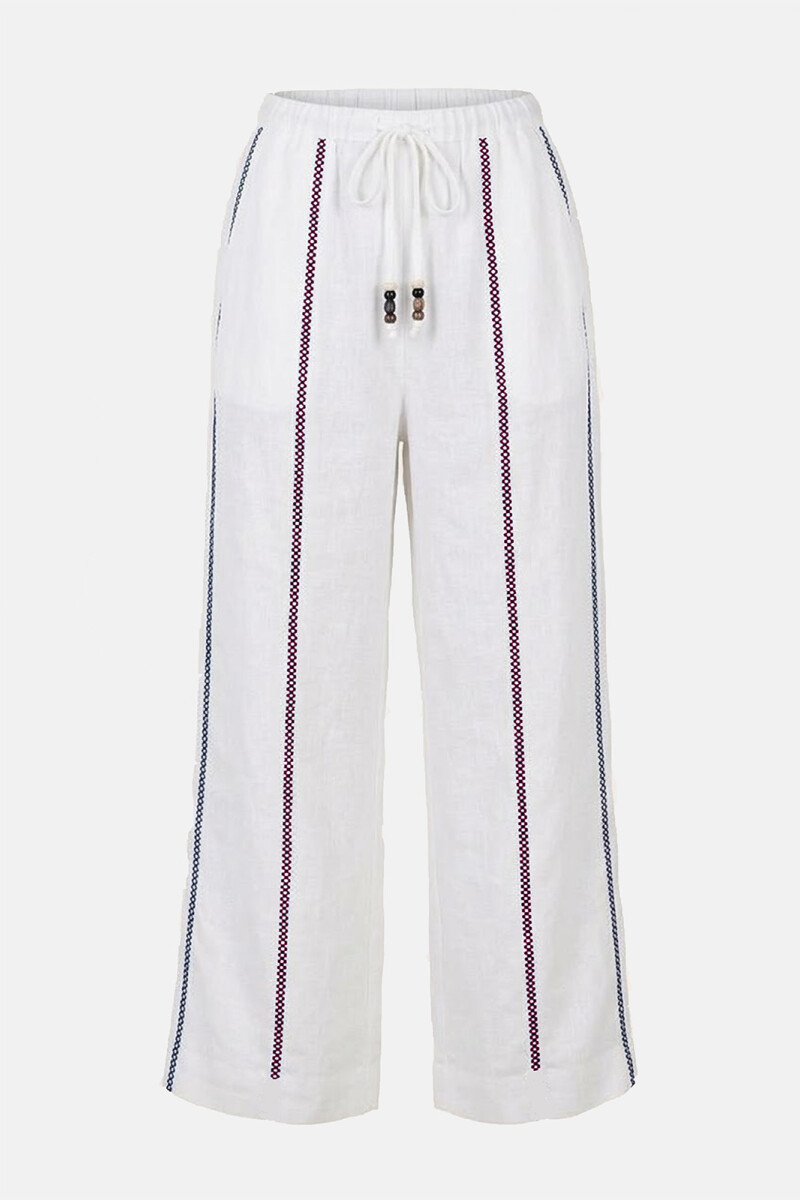PANTALON LINO CRUZ BLANCO