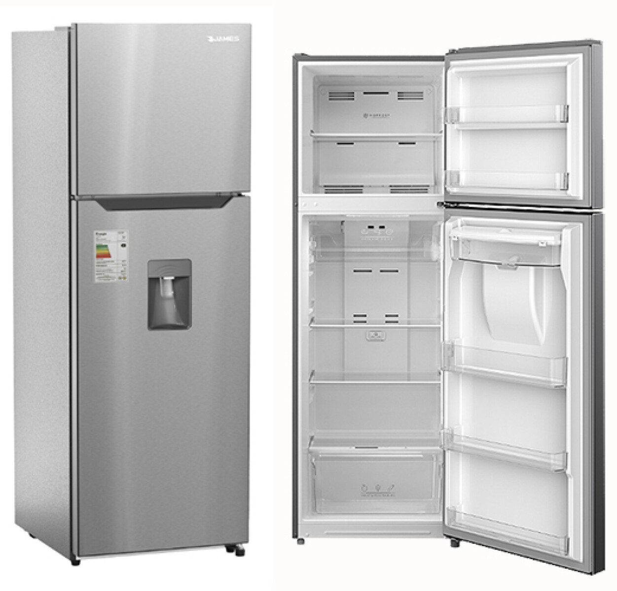 Refrigerador James RJ 401I Inox con dispensador 