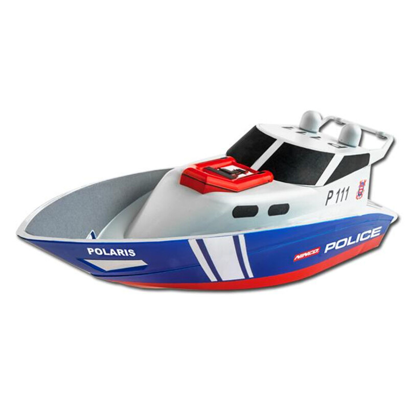 Barco Yate Lancha Guardavidas Control Remoto Acuático Nincocean Lifeguard Azul Policía