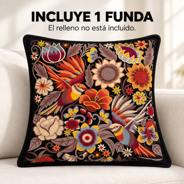Fundas de Almohadón ZAL 50 x 50 cm Pack x2 Negro