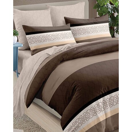 Juego de sábanas Cotton Flor Zyporah 2 plazas sommier 2.25 x 2.45mts 275