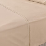Juego de Sábana 200 hilos Basic Color Beige (Altura del Colchón: 30 cm) Queen