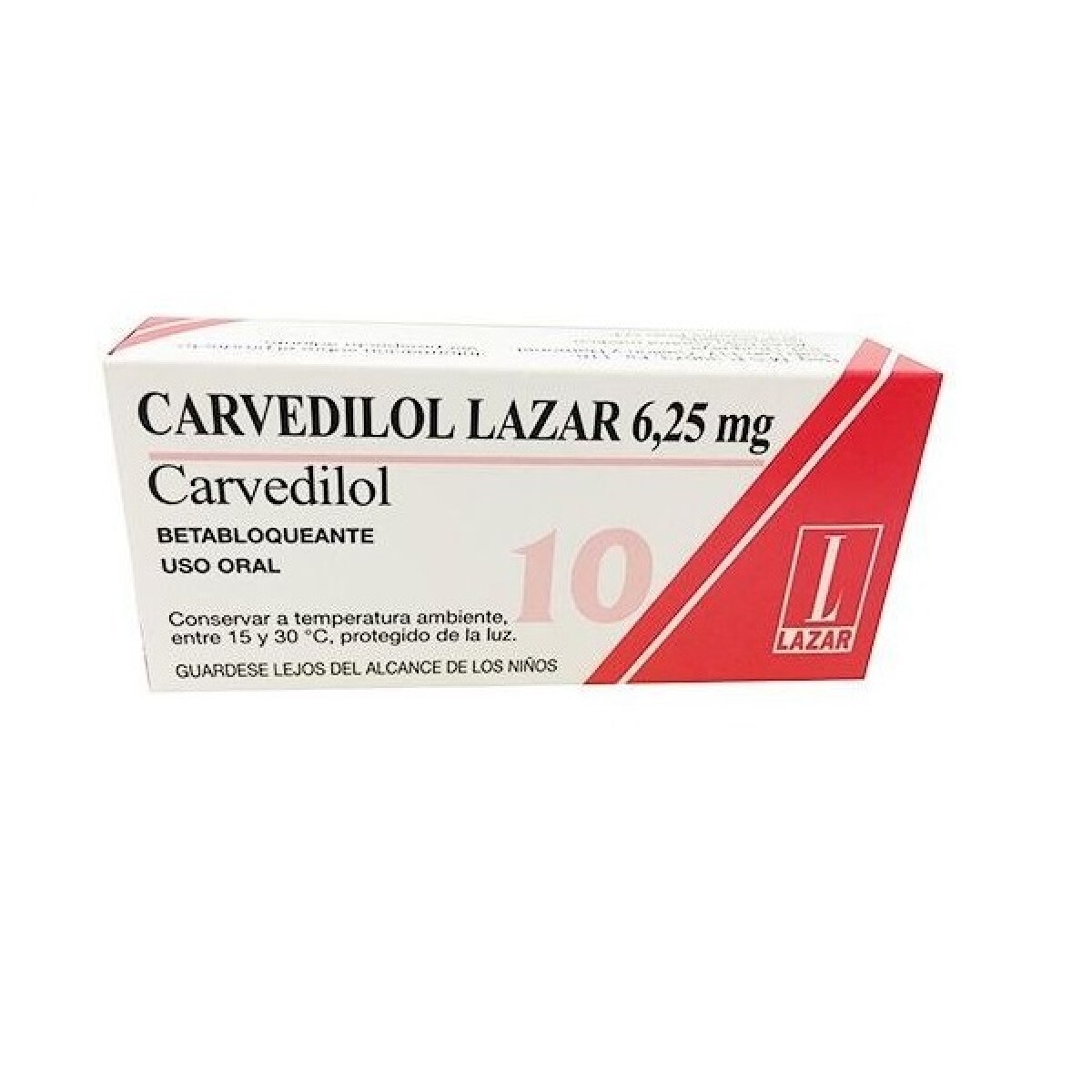 Carvedilol Lazar 6.25 Mg. 10 Comp. 