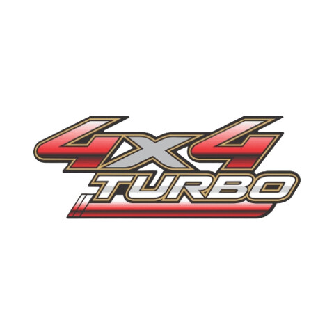 EMBLEMA "4X4 TURBO" ADHESIVO Emblema "4x4 Turbo" Adhesivo
