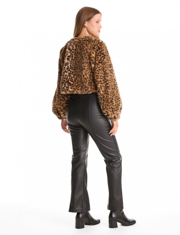 Chaqueta Faux Fur TOSTADO/MULTI