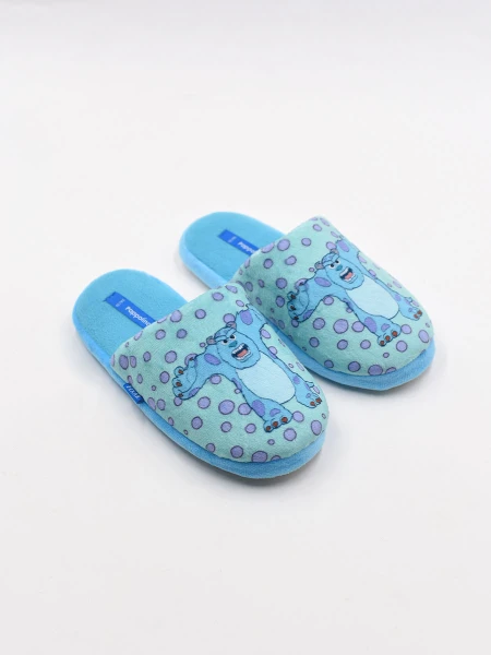 PANTUFLA INFANTIL DISNEY MONSTER TURQUESA