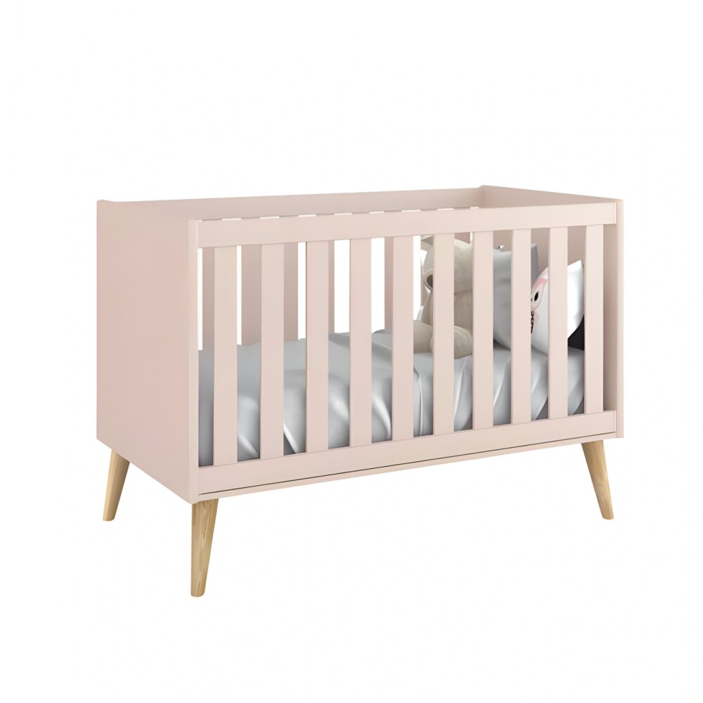 Cuna Convertible Bebé - Theo Rosa