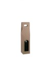 Caja c/ventana 1 botella 9x9x38,5 - 37274 - MATELASSE CUOIO Caja c/ventana 1 botella 9x9x38,5 - 37274 - MATELASSE CUOIO