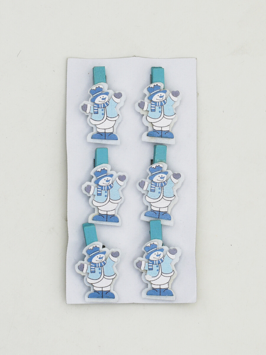 PALILLOS MINI DECORACION - AZUL 